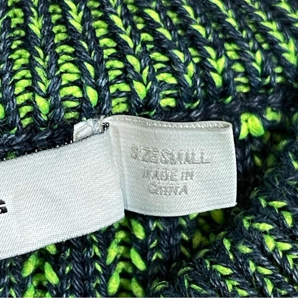 T by Alexander Wang Sweater Striped Green and Blue Sweater Size Small - Picture 3 of 4